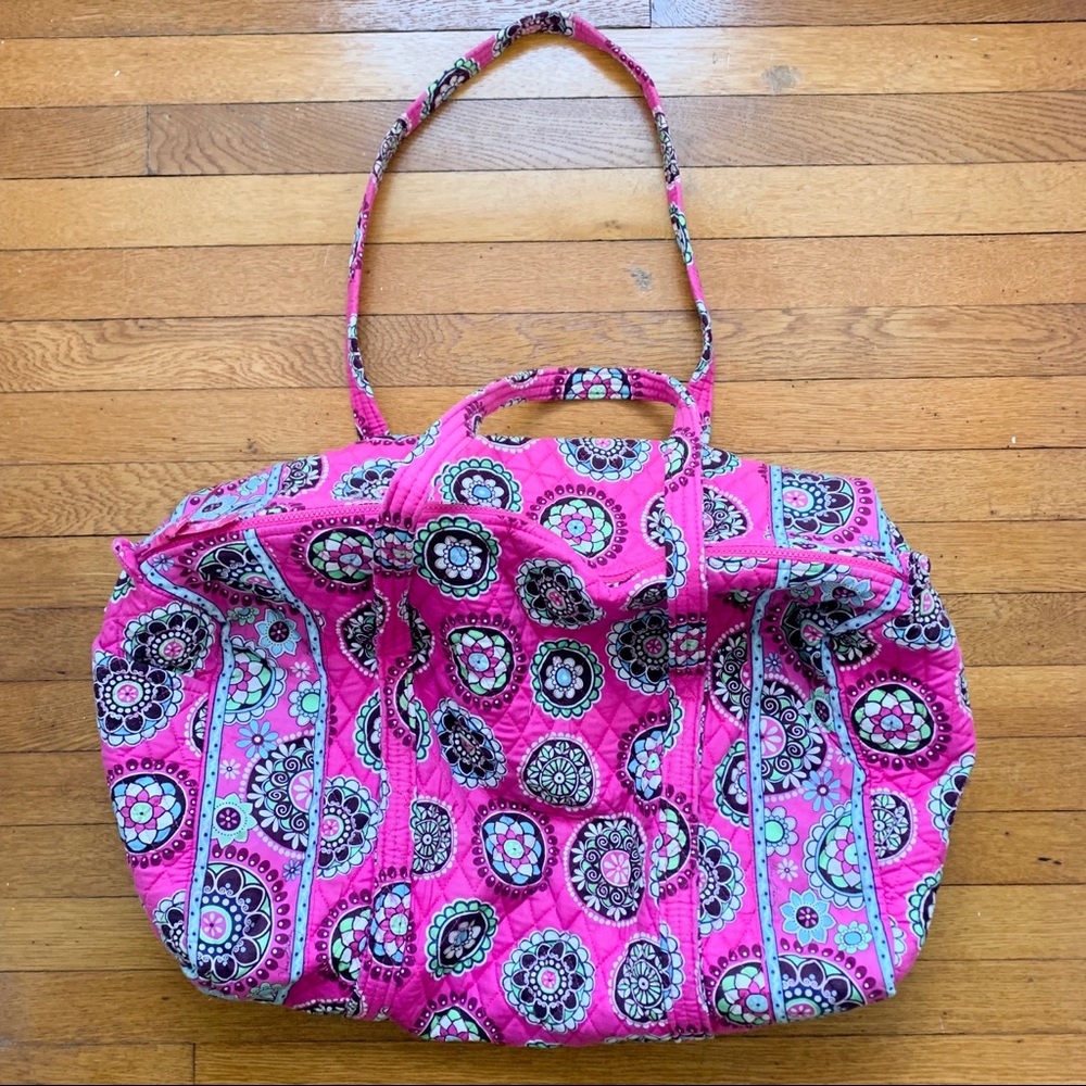 SOLD Vera Bradley Pink Large Duffle
